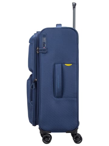 Mandarina Duck Trolley Zephyr Medium Exp OTV03 in Dress Blue