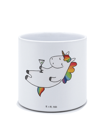 Mr. & Mrs. Panda Pflanzkübel Groß Einhorn Blümchentail ohne Spruch in Weiß