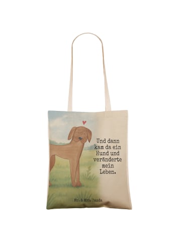 Mr. & Mrs. Panda Einkaufstasche Hund Dogge Design mit Spruch in Weiß