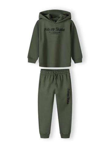 Minoti 2tlg. Outfit: Trainingsanzug 27fleece84 in khaki