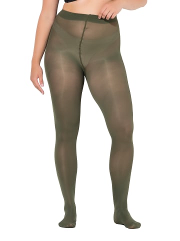 Ulla Popken Strumpfhose in olivgrau