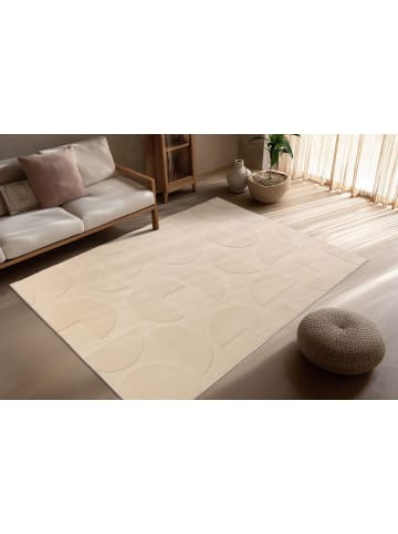 Teppich Boss Kurzflor Teppich Nermin 425 Beige - Beige