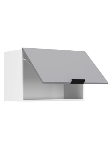 VCM Küchenschrank B. 60 cm Hängeschrank Klappe Fasola in Weiß / Anthrazit