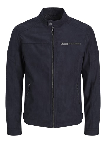 Jack & Jones Kunstwildlederjacke in Jet Black
