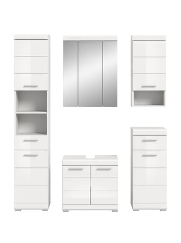 ebuy24 Badmöbelset Scout Weiß 164 x 34 cm