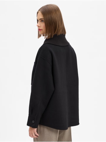 OPUS Kastenjacke Josia in schwarz