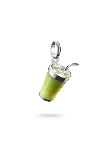 Thomas Sabo Charm-Anhänger in grün, silberfarben