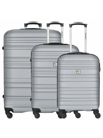 Paradise by CHECK.IN Santiago - 4-Rollen-Trolley Set 3tlg. in silber