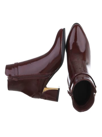 Ital-Design High Heel in Weinrot