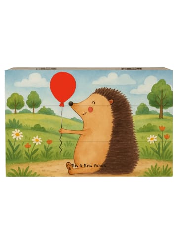 Mr. & Mrs. Panda Dekokiste Igel Luftballon Design ohne Spruch in Weiß