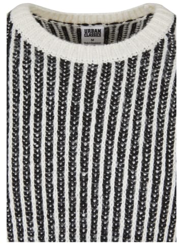 Urban Classics Crew Neck Jumper in whitesand/black