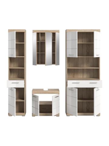 ebuy24 Weiß 186 x 34 cm