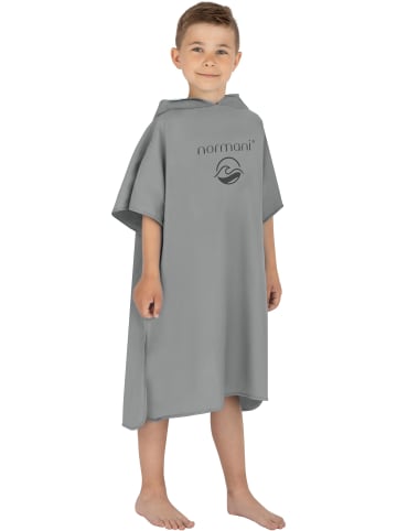 normani Kinder Badeponcho aus Mikrofaser Manati in Grau