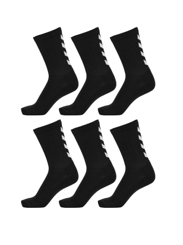 Hummel 6-er Pack Sport Socken Lange Basic Socken FUNDAMENTAL in Schwarz-2