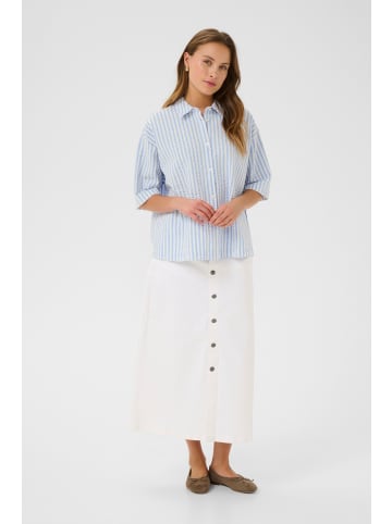 CULTURE Hemd CUkima Relaxed fit in Serenity/White Stripe