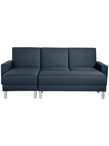 58 aufm Kessel FUNKTIONSSOFA mit Hocker Katryna Flachgewebe blau