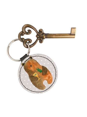 Mr. & Mrs. Panda Anhänger Bär Konfirmation ohne Spruch in Grau Pastell