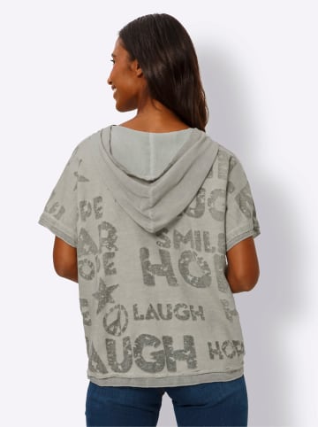 Heine Kapuzen-Shirt in khaki