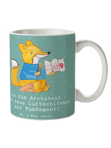 Mr. & Mrs. Panda Tasse Architekt Luftschlösser mit Spruch in Meeresbrise