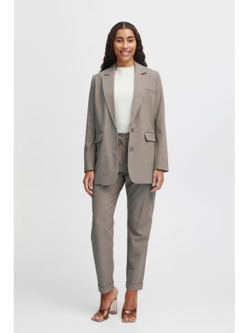 b. young BYDANTA 2B BLAZER - HEAVY WOVEN Relaxed fit in Light Grey Melange