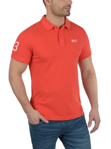 BLEND Poloshirt in rot