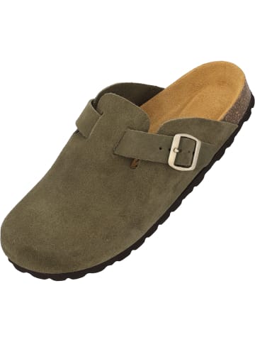 Palado Clogs Kiel Premium Leather in Olive
