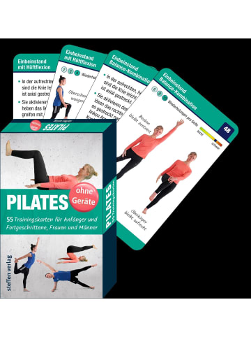 Steffen Klein Trainingskarten: Pilates ohne Geräte | 55 Trainingskarten für Anfänger und...