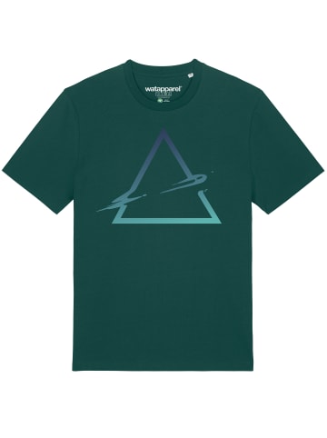 wat? Apparel T-Shirt Triangle in Dunkelgrün