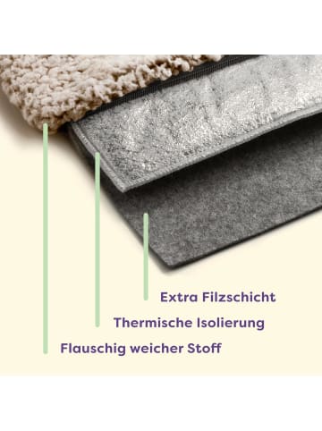 Knupis Fensterliege für Katzen Selbstwärmende Fensterbankmatte 90x28 cm Braun