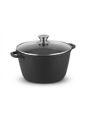 relaxdays Suppentopf in Schwarz - 6 Liter