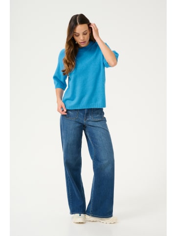 Kaffe Strickpullover KAsylvie Loose fit in Malibu Blue