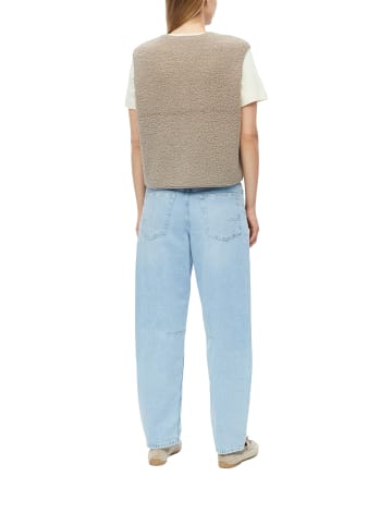 s.Oliver Teddyfell-Weste in taupe - 0002