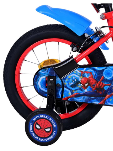 Volare Kinderfahrrad Ultimate Spider-Man Jungen 14 Zoll Kinderrad Blau/Rot 4 Jahre