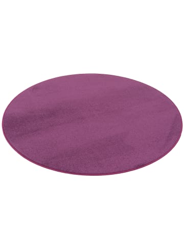 Snapstyle Velours-Teppich Joy Rund in lila