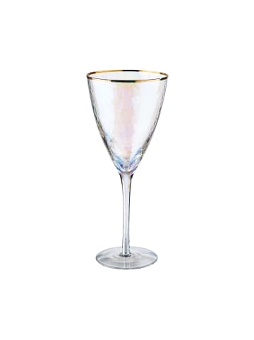 Butlers Weinglas mit Goldrand 400ml SMERALDA in Transparent