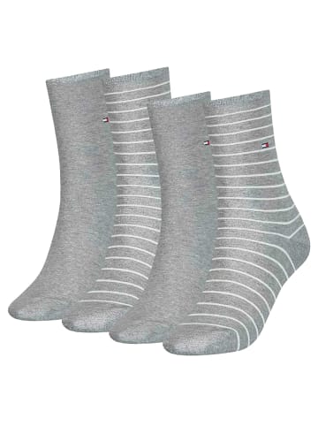 Tommy Hilfiger Socken 6er Pack in Grau meliert