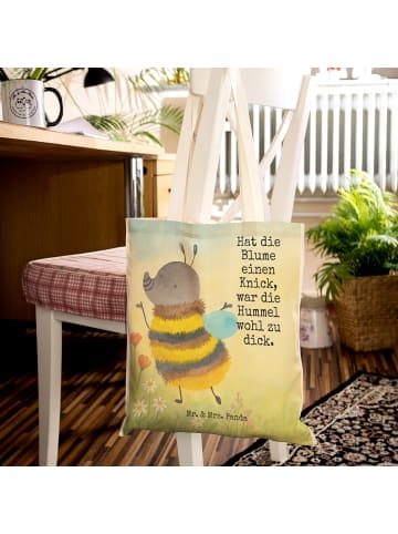 Mr. & Mrs. Panda Einkaufstasche Hummel flauschig Design mit Spruch in Weiß