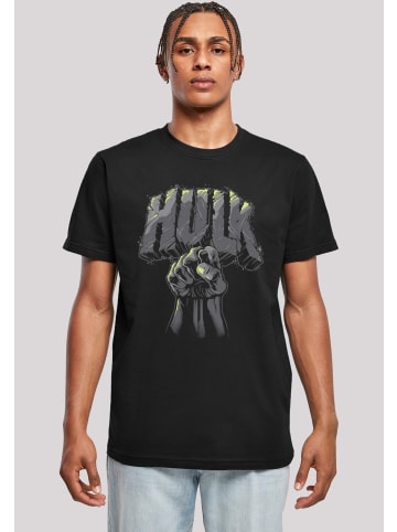 F4NT4STIC T-Shirt Marvel Superhelden Hulk Punch Logo in schwarz
