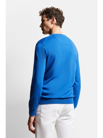 Bugatti Pullover Rundhals in blau