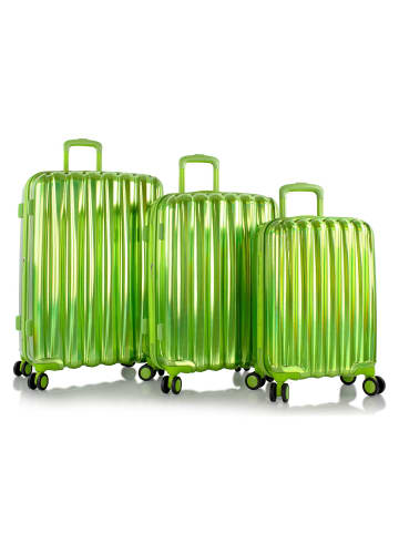 Heys Astro 4 Rollen Kofferset 3-teilig mit Dehnfalte in green