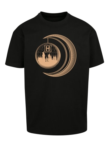 F4NT4STIC Heavy Oversize T-Shirt Harry Potter Hogwarts Moon in schwarz