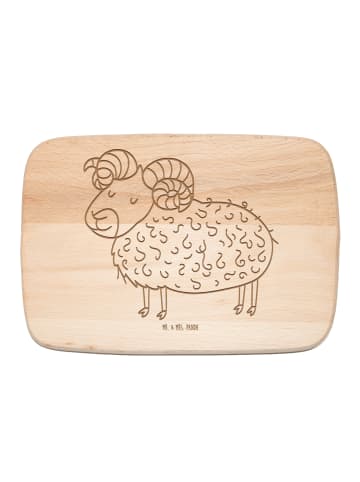 Mr. & Mrs. Panda Holzbrett Sternzeichen Widder ohne Spruch in Transparent