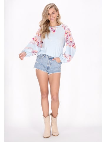 IZIA Women Blouse in Ice Blue