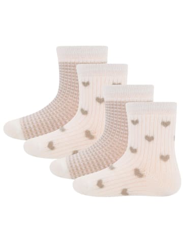ewers 4er-Set Socken 4er Pack Herzen in bunt