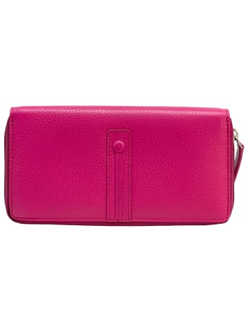Florence Geldbörse Leder fuchsia pink Damen ca. 19cm ca. 10cm