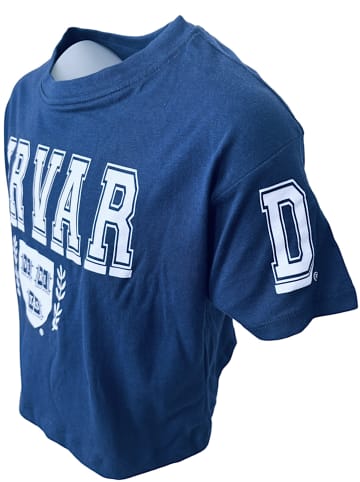 Sun City T-Shirt Harvard University Crop Top in Dunkelblau