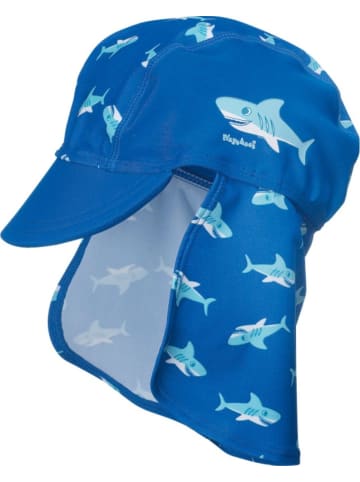 Playshoes Kinder Mütze "UV-Schutz Mütze Hai" in Blau