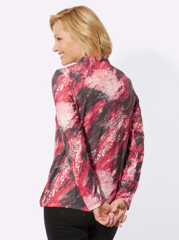 WITT WEIDEN 2-in-1-Langarmshirt in kirsche-schwarz-bedruckt