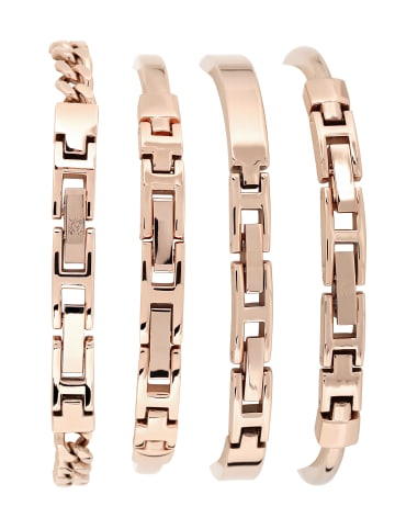 Anne Klein Quarzuhr Geschenksets in perlmutt / rosegold