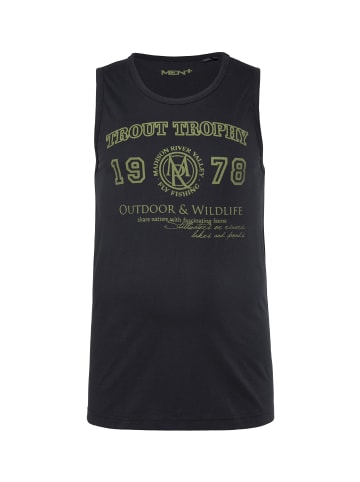 Men Plus Tank Top in schwarz